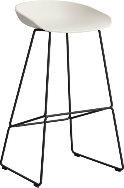 HAY About A Stool AAS 38 Hocker in Beige aus Stahl und Polypropylen - Bild 1