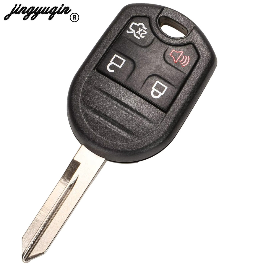 Jingyuqin Ersatzgehäuse für Ford Edge Explorer Ranger Windstar Expedition Mustang Auto Remote Key Shell in Schwarz mit 3/4/5 Tasten und fo38 hu101 Klinge - Bild 2
