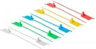Delock Kabelbinder mit Beschriftungsfeld, Multicolor, 10 Stück, Länge: 20,5 cm, Breite: 0,28 cm - Bild 1