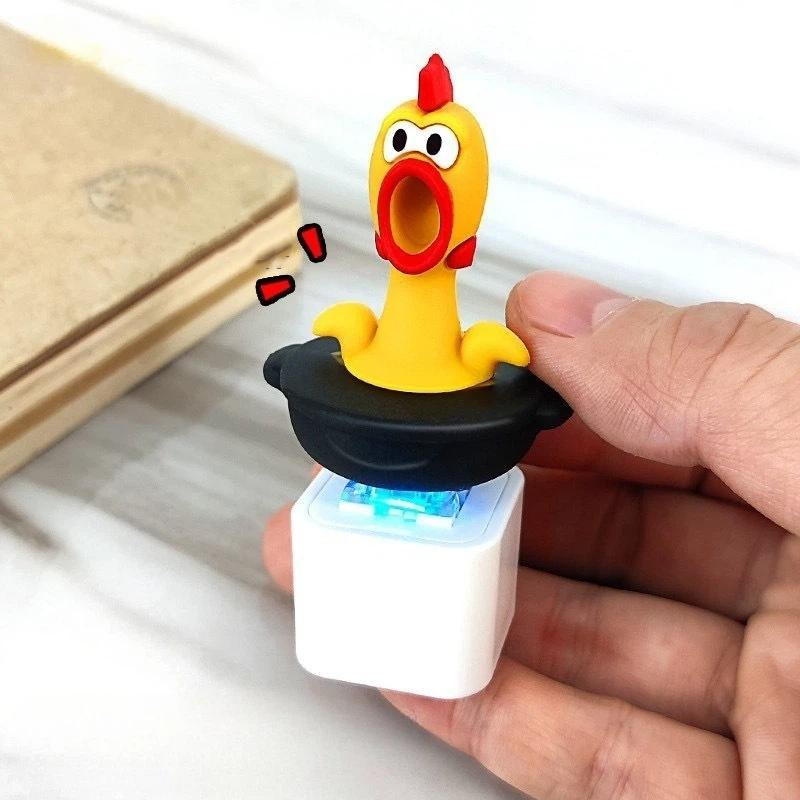 RunFree Bunte Hühnerfrosch Tastatur Fidget Spielzeuge, mit Schlüsselanhänger - Bild 2