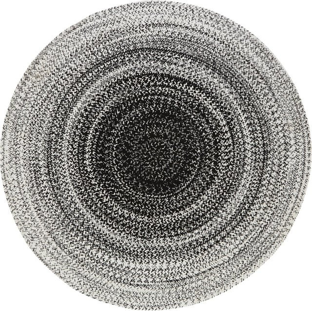 Modern Living Flachwebeteppich Marie rund in Schwarz/Weiß Durchmesser: 160 cm - Bild 1