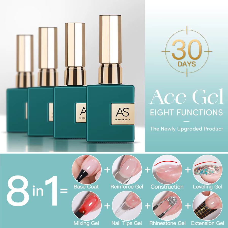 AS 8 in 1 UV-Gel-Nagellack, Glänzend - Bild 3