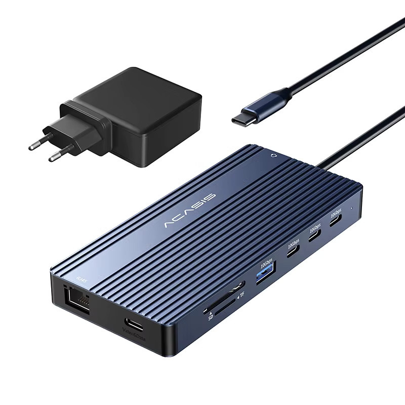 Acasis 14-in-1 USB-C Dockingstation mit 10Gbps, 2x HDMI, DisplayPort 4K/60Hz, PD100W und Ethernet/LAN - Bild 5