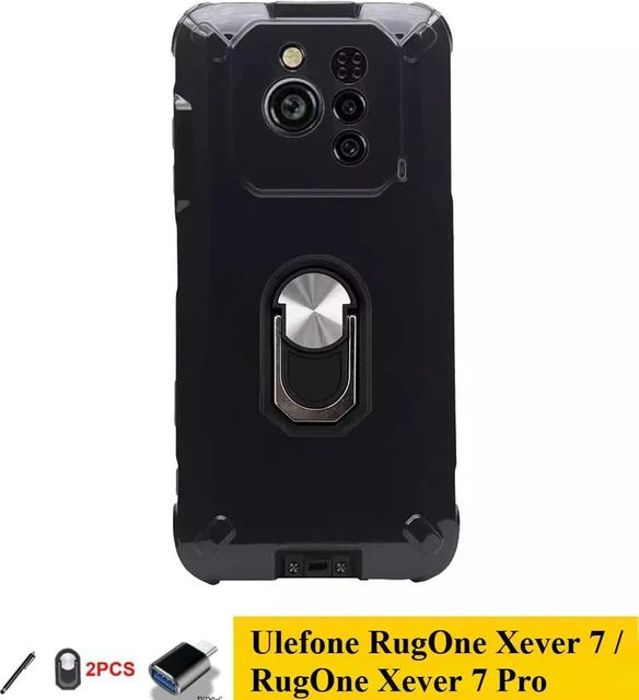 Ulefone RugOne Xever 7 und RugOne Xever 7 Pro Handyhülle mit Halterung in Schwarz - Bild 1