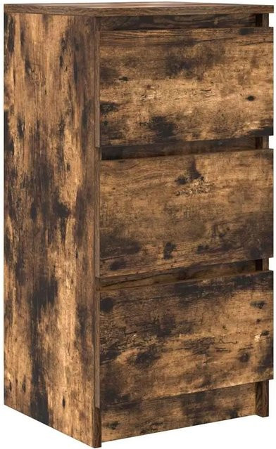 vidaXL Sideboard Räuchereiche in Braun aus Holzwerkstoff B/T/H: 37,5 x 35 x 76 cm - Bild 1