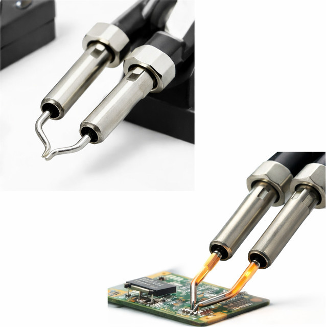 YIHUA 938D Tragbare Heißluft-Pinzette Mini-Lötstation in Silber für BGA-SMD-Reparaturen - Bild 1