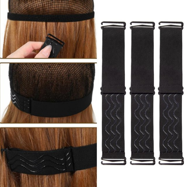 10 Stück Perückengriffband, verstellbar mit Silikonstreifen, Unisex - Bild 1