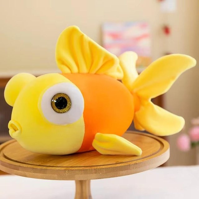 Clownfisch Goldfisch Kuscheltier, Plüschtiere, 35cm, ab 14 Jahren - Bild 1