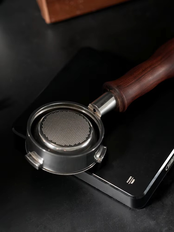 HiBREW 2 in 1 Siebträger mit 3 Ohren für H7A H10A H10 Plus Espresso Maschinen, 58 mm, Silber - Bild 3