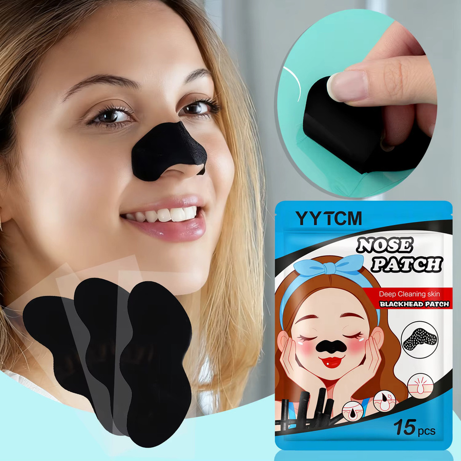 yytcm Mitesser-Nasenpflaster mit Aktivkohle, 15 Stück, Unisex - Bild 3