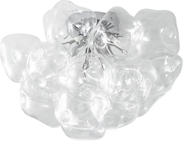 Lucande Deckenlampe Diborah Modern 4-flammig aus Glas in Transparent für Wohnzimmer und Schlafzimmer, G9 - Bild 1