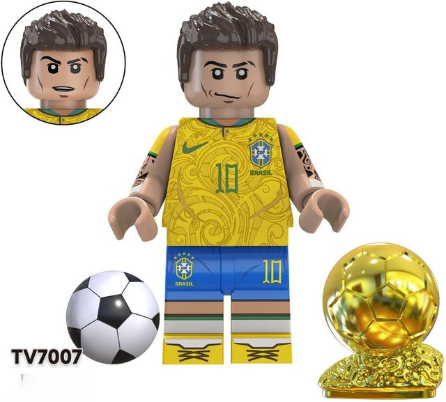Goodluckygirl Weltfußballstar Actionfiguren Bausteine Goldener Pokal - Bild 1