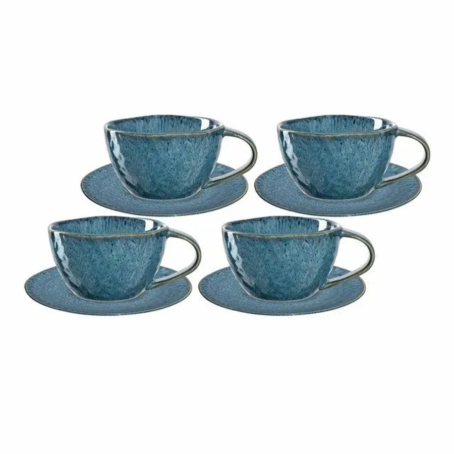 Leonardo Matera Cappuccino Set 8-teilig Blau aus Keramik - Bild 2