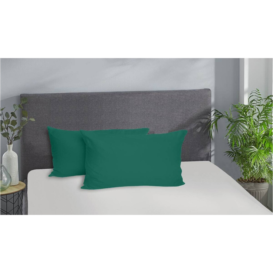 Pocoline Kissenbezug Jersey aus Baumwolle in Petrol mit Reißverschluss, B/L: 80 x 80 cm - Bild 2
