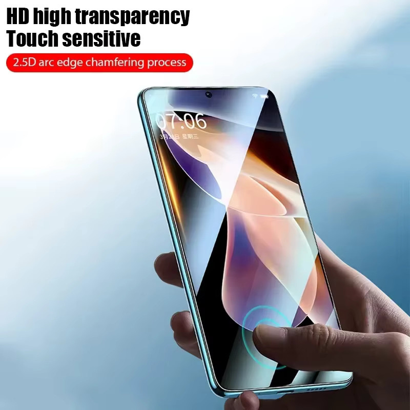 Xiaomi HD Panzerglas Displayschutzfolie für Poco X6 X7 Pro F7 F6 M7 X5 Pro X3 NFC F3 M6 M5 M5S C65 C75 M6 Plus X4, transparent - Bild 6