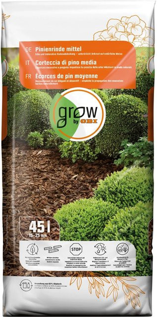 GROW by OBI Pinienrinde braun 15-25mm 45l - Bild 1