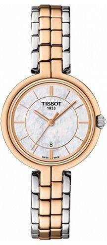Tissot Armbanduhr Flamingo, Quarz, Edelstahl, 26 mm, Damen, Weiß - Bild 1