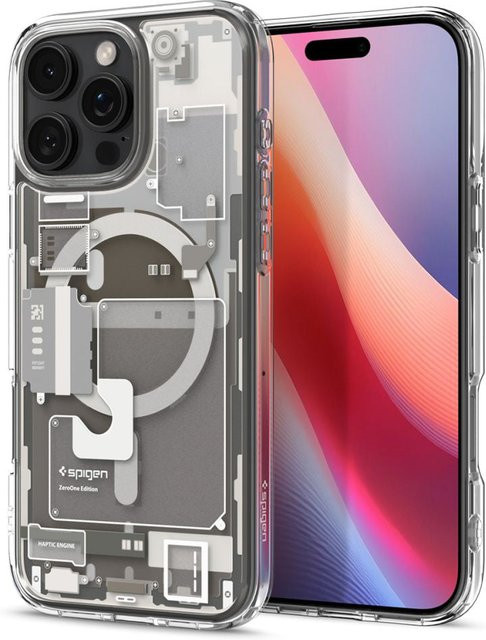 Spigen Ultra Hybrid Zero One MagSafe Schutzhülle für Apple iPhone 16 Pro Max in Grau/Transparent - Bild 1