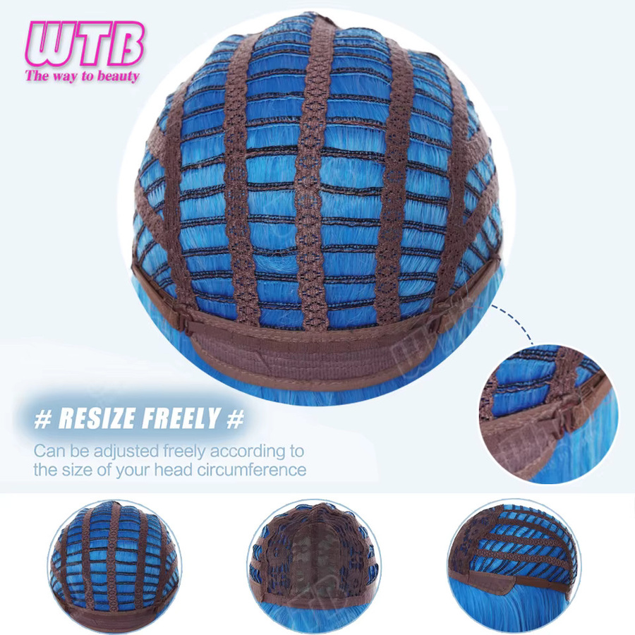 WTB Lolita Perücke mit Pony, Blau, Damen - Bild 4