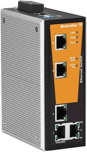 Weidmüller Industrial Ethernet Switch IE-SW-VL05M-5TX 10/100MBit/s in Grau - Bild 1