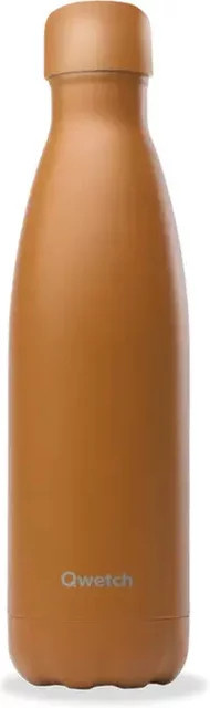 Isolierflasche Qwetch Originals in Matt Orange und Brown - Bild 1