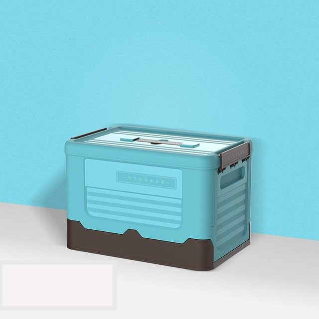 Mango Event Faltbare Aufbewahrungsbox aus Kunststoff in Blau mit großer Kapazität für Kleidung, Spielzeug und Zubehör - Bild 1