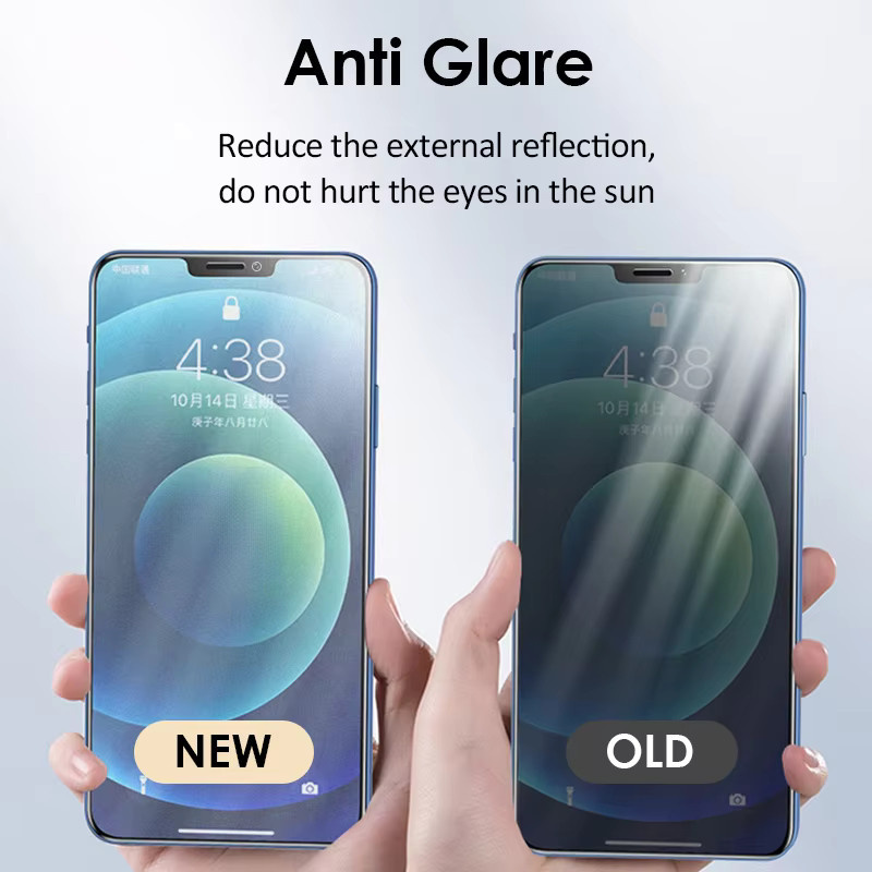 ONEVAN 3er-Set Mattes Panzerglas für iPhone 11, 12, 13, 14, 15 Modelle, Transparent - Bild 4