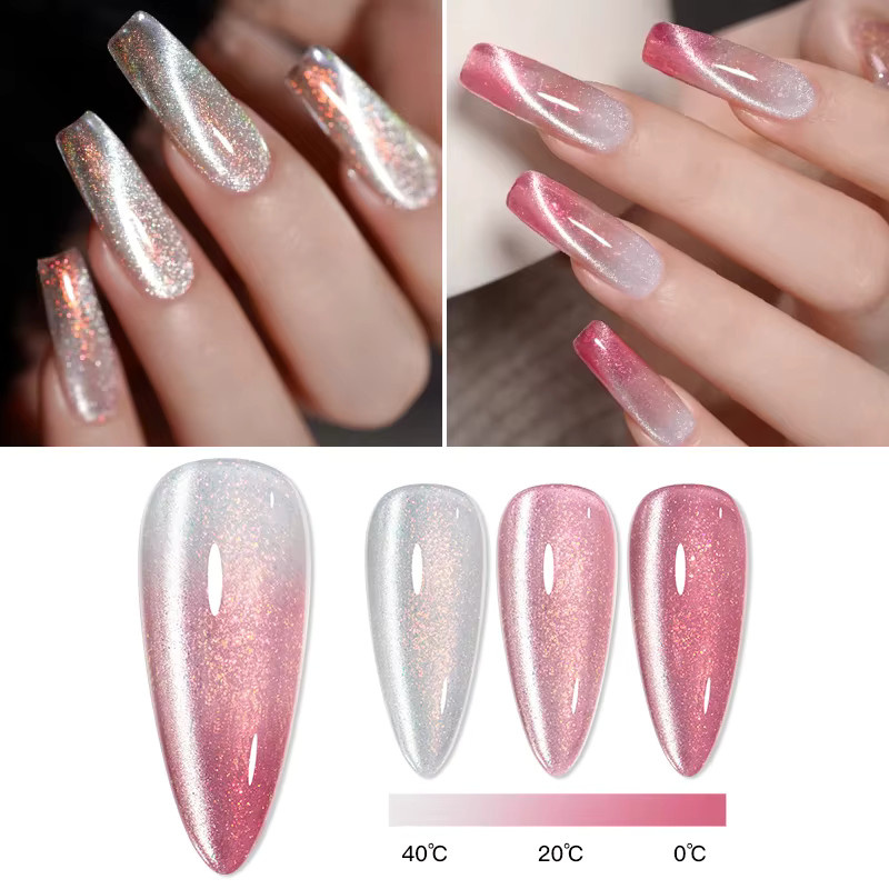 Meet Across Glitter Thermal Magnetic Gel Nagellack, 7 ml, Schimmernd - Bild 2