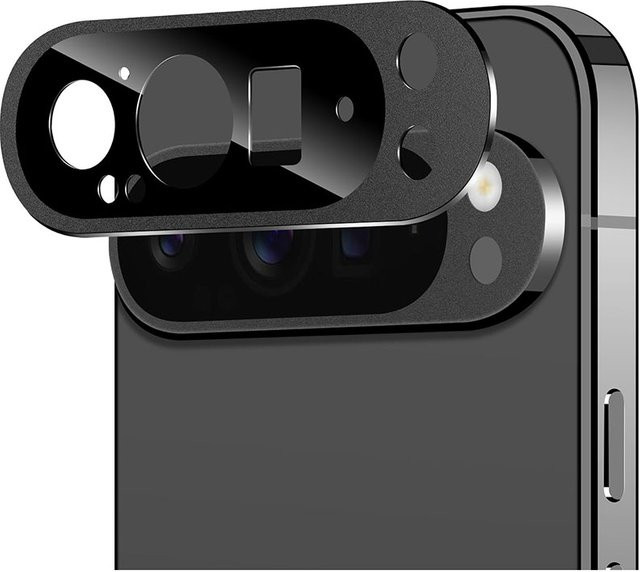 Aluminium Metall Objektivschutz und Displayschutzfolie für Google Pixel 9 Pro XL, Pixel 9 Pro und Pixel 9 in Schwarz - Bild 1