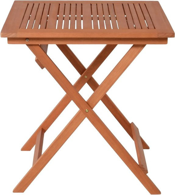 Garden Pleasure Gartentisch Pasadena quadratisch aus Holz in Braun mit modernem Design für Garten und Balkon B/T: 70,5 x 70,5 cm - Bild 1