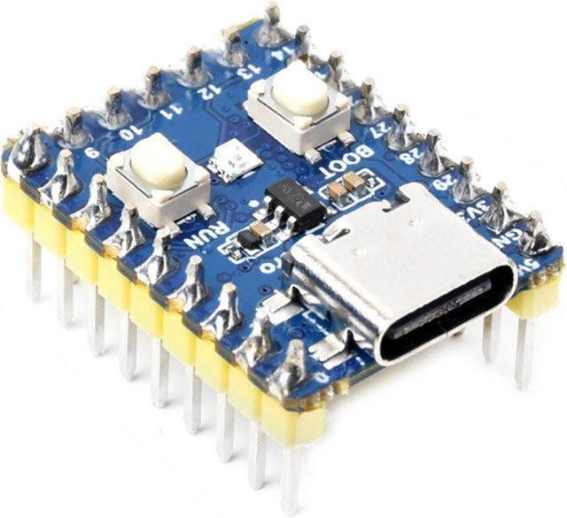 Raspberry Pi RP2350 Zero Mini Entwicklungsboard Mikrocontroller mit USB-C in Blau - Bild 1