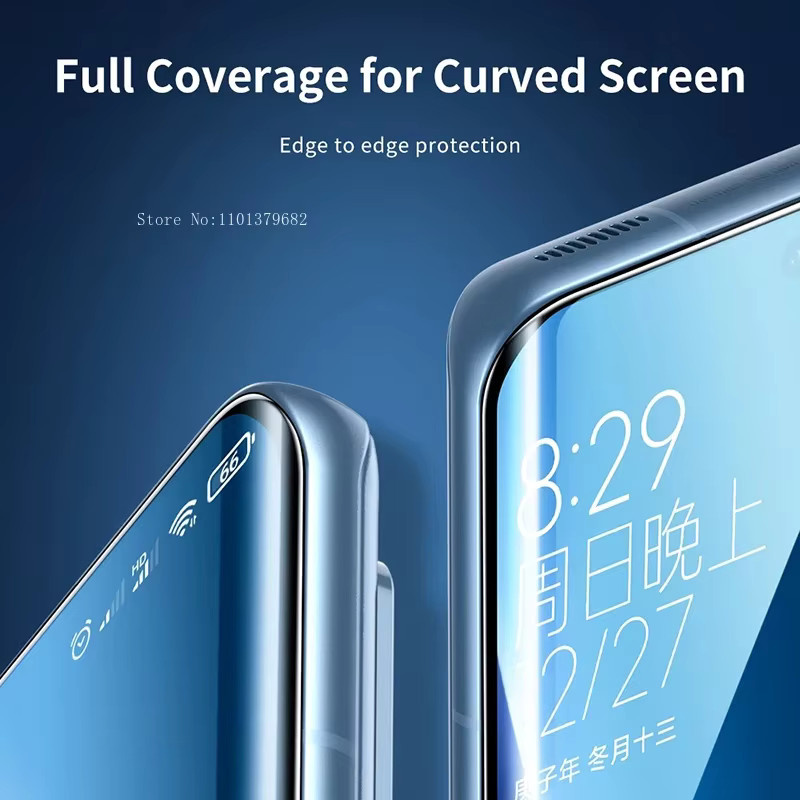 Xiaomi UV-gehärtete 3D-Displayschutzfolie aus gebogenem Glas in Transparent für Mi 12, 11, 12x, 12s Ultra Pro, Civi, Mix 4 und Note 10 Lite 2 1s 3 Pro - Bild 3