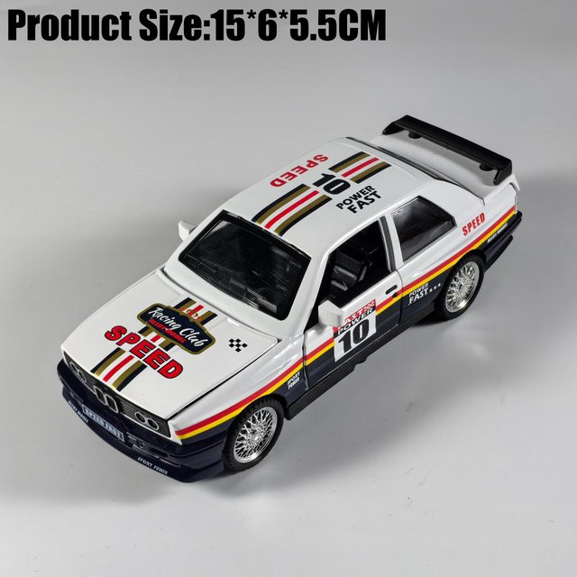 Linyi toy car Bmw M3 E30 Rally Sportlimousine, Modellauto, 1:32, Metall, ab 14 Jahre - Bild 1