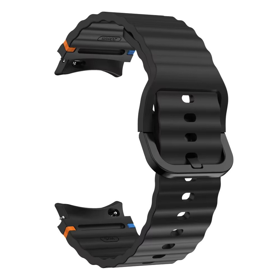 Samsung Uhrenarmband Silikon, Schwarz, Unisex - Bild 1