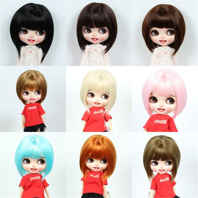 Lindollwing Amydoll Perücke, kurze gerade Haare, Braun - Bild 1