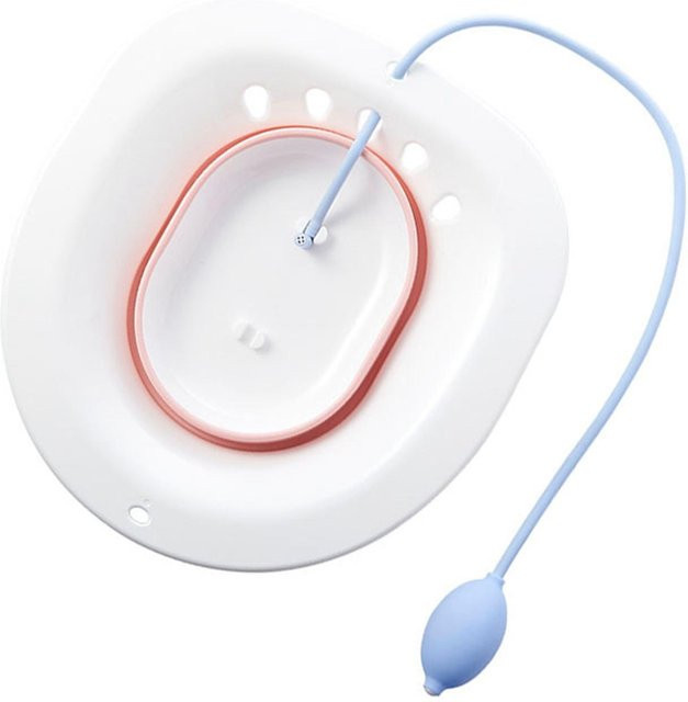 DIYelecs Klappbares Bidet Wochenbettbecken als gynäkologisches Waschbecken für Schwangere und Hämorrhoiden, Farbe: Weiß - Bild 1