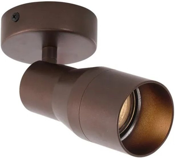 QAZQA Stanley Moderne Deckenleuchte Dunkelbronze Rund mit GU10 Fassung - Bild 1