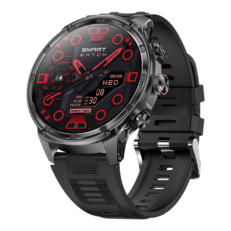 LIGE Smartwatch, GPS, Bluetooth, Silikon, Schwarz, Herren - Bild 6