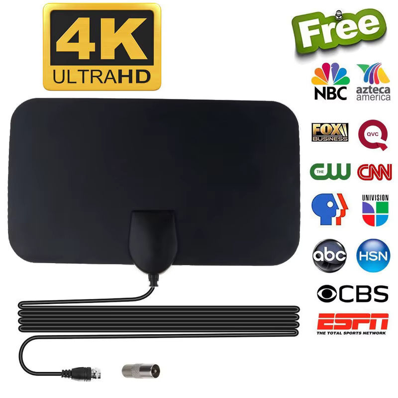 SEamopar TV-Antenne für digitale DTV-Boxen mit 1080p DVB-T2 Unterstützung und Booster in Schwarz - Bild 3