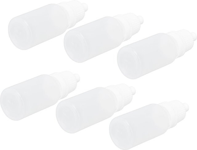 mfySpace Leere Augentropfen Flaschen, 50 Stück, 10 ml, Weiß - Bild 1