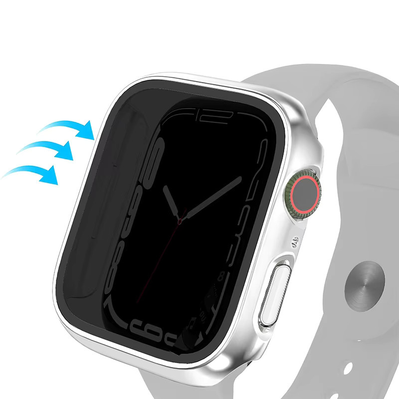 Apple Sichtschutz aus gehärtetem Glas für Apple Watch, Schwarz - Bild 4