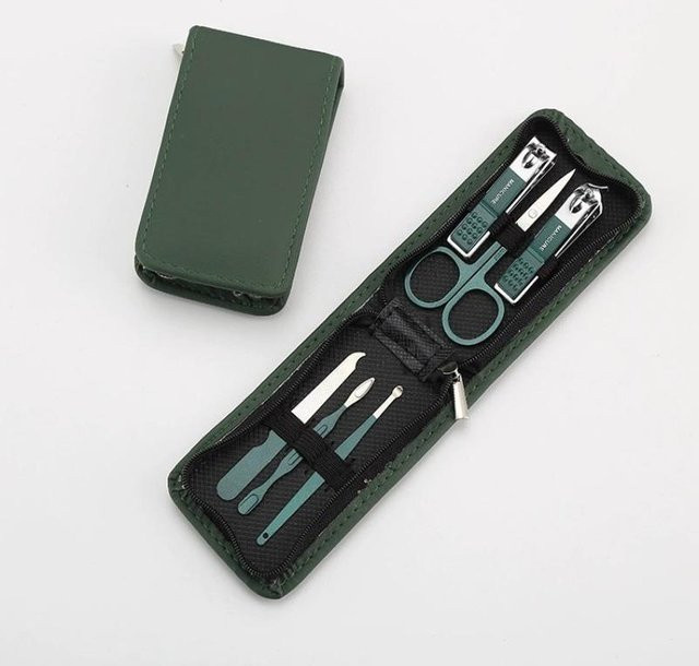 TIHUAT Nagelpflegeset, 6-teilig, Dunkelgrün, Unisex - Bild 1
