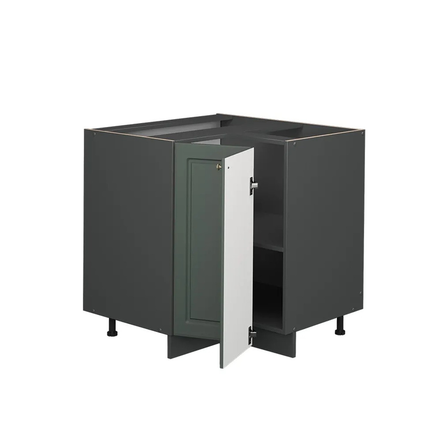 Vicco Eckunterschrank Fame-Line Landhausstil in Grün-Gold-Anthrazit mit Eiche-Optik, B/T/H: 80,5 x 60,0 x 82,0 cm - Bild 2