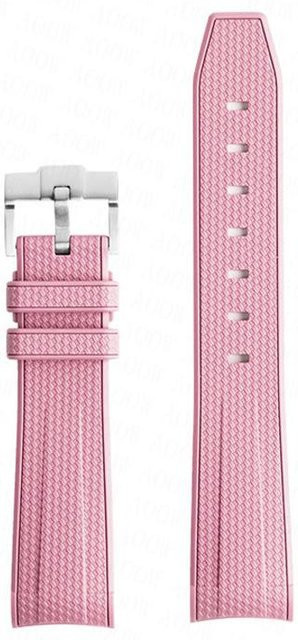 Uhrenarmband Silikon, rosa, 20mm, Unisex - Bild 1