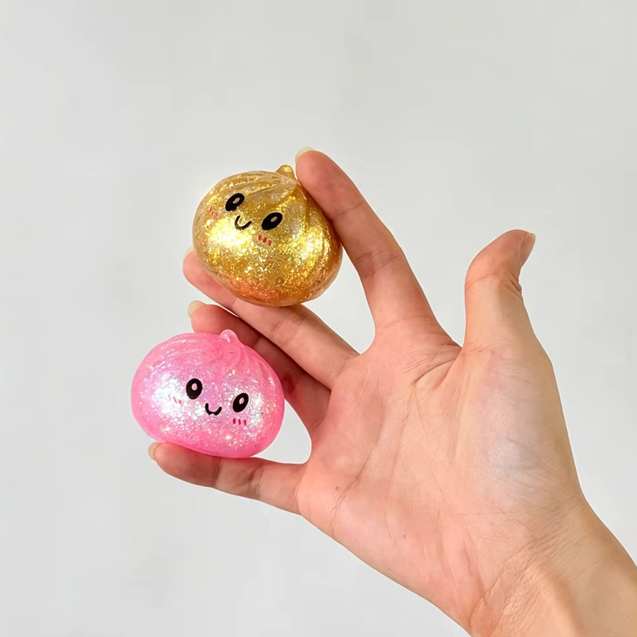 Bandai Glitzer-Dumplings, Glitzer-Dumpling-Squishies, 1-24 Stück, sensorisches Quetschspielzeug zur Stresslinderung - Bild 3