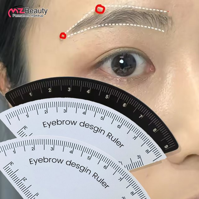 MZ Beauty Augenbrauen-Lineal, Weiß, Unisex - Bild 1