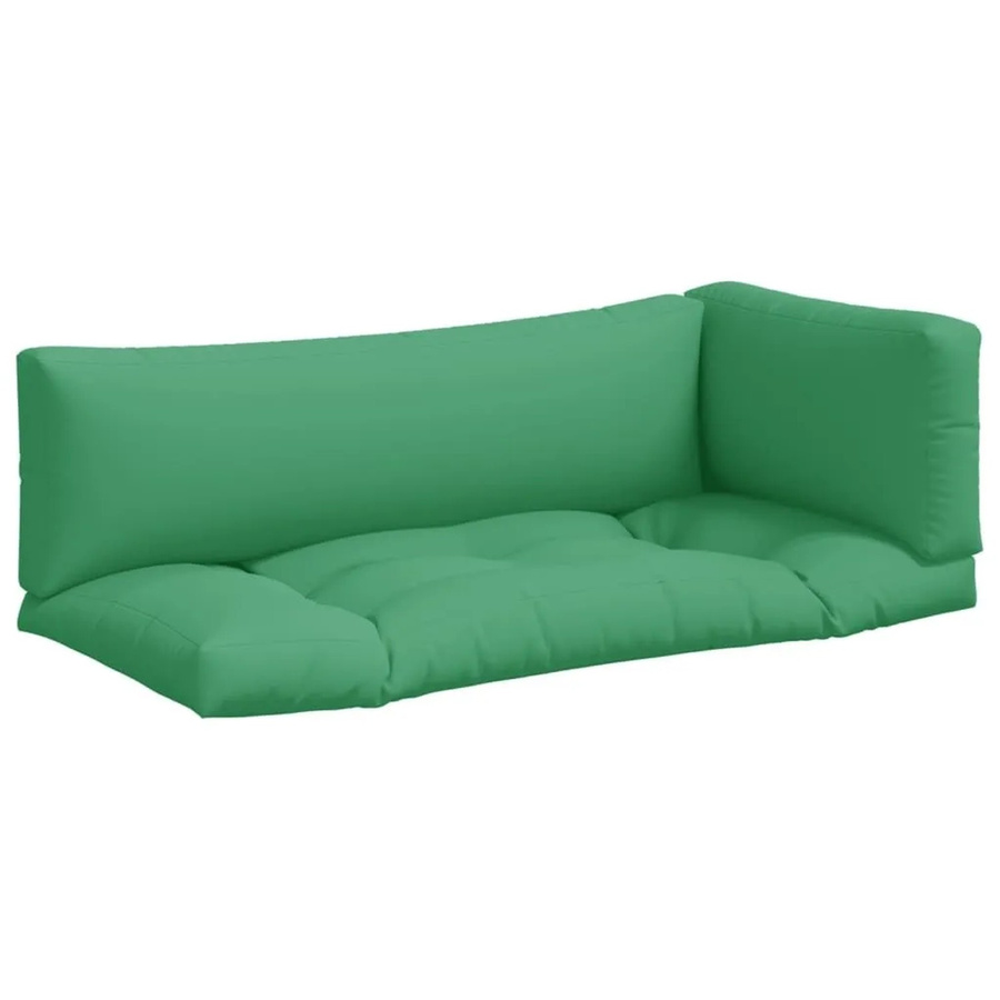 vidaXL Palettenkissen Set aus 3 Teilen in Grün aus wasserabweisendem Polyester - Bild 2