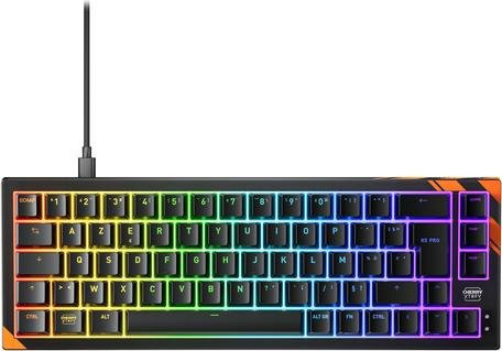 Cherry K5 Pro TMR Compact Gaming Tastatur mit Magnetic Switches in AZERTY FR Layout, Schwarz/Orange - Bild 1
