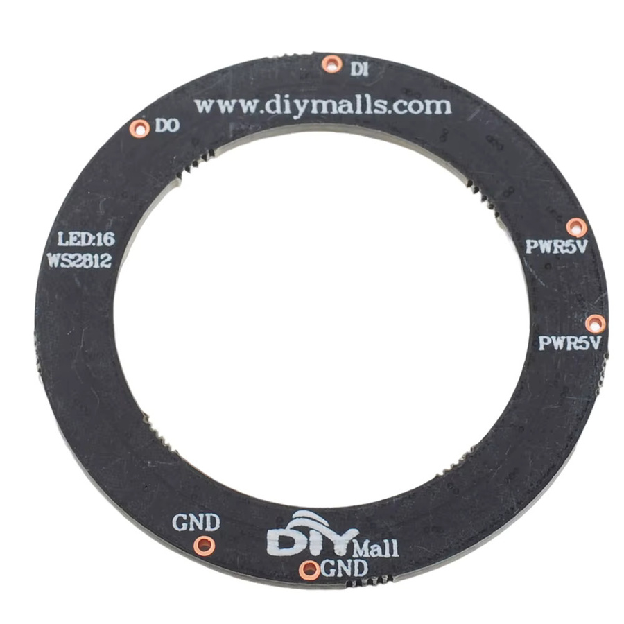 10 Stück DIYmall WS2812B 5050 RGB LED Ringe mit integrierten Treibern für Arduino - Bild 2