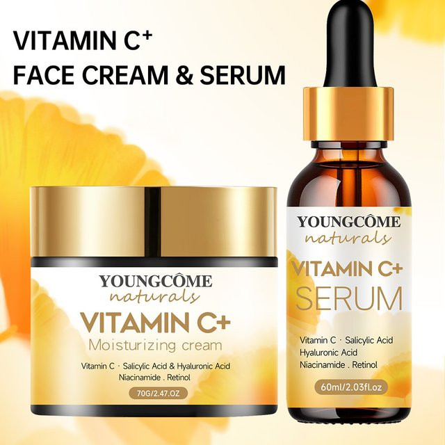 YOUNGCOME Vitamin C und Retinol Gesichtscreme mit Hyaluronsäure, Unisex - Bild 1